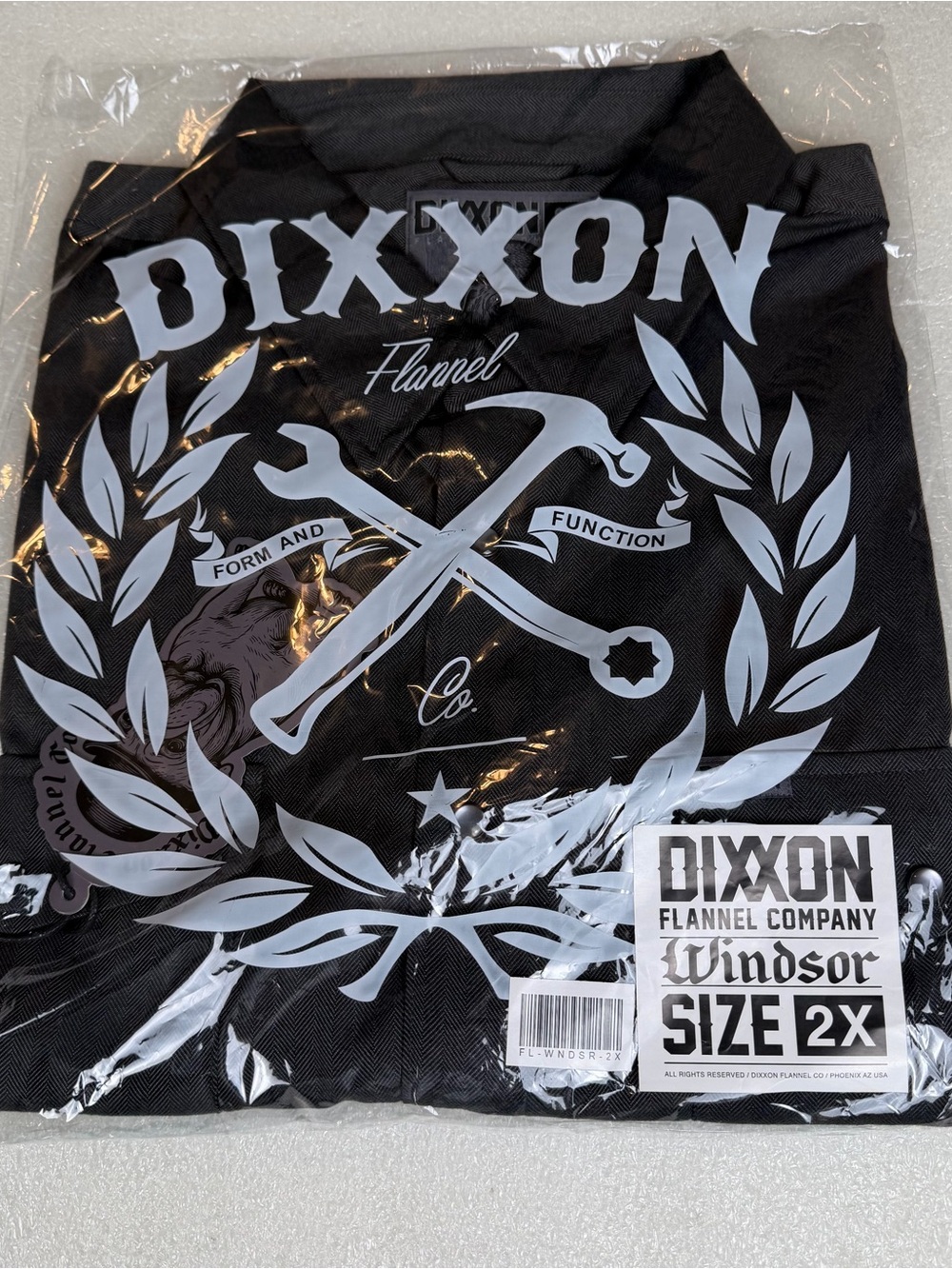 NWT Dixxon Flannel Co Mens 2X 2XL Windsor Herringbone Flannel Long Sleeve Snaps